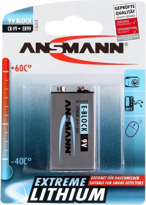 Produktbild Ansmann Extrem (1 Stk., 9V Block, 1200 mAh)