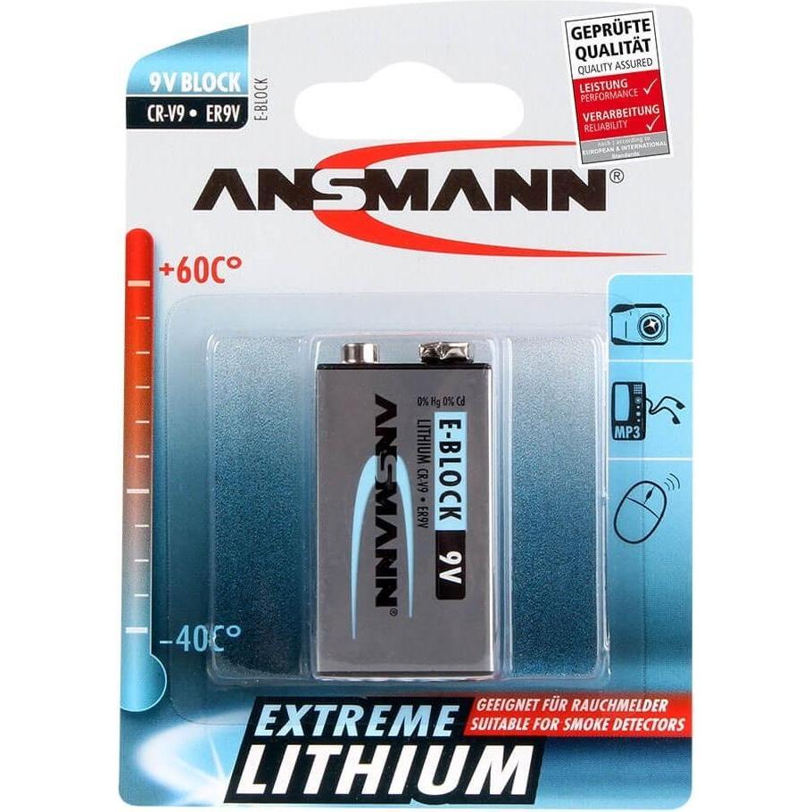 Thumbnail - Ansmann Extrem (1 Stk., 9V Block, 1200 mAh), Batterien + Akkus
