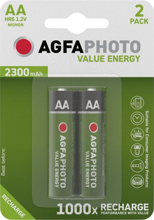 Produktbild AGFAPHOTO Accu HR6 2300 (2 Stk., AA, 2300 mAh)