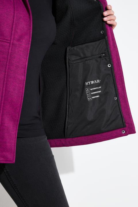 Produktbild Ulla Popken HYPRAR Softshelljacke, wasserdicht, Kapuze, 2-Wege-Zipper (56)