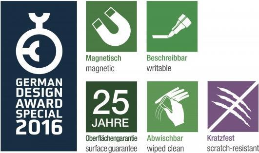 Image du produit Magnetoplan MAGNETOP. Tableau blanc design CC 12407CCliert 2200x1200mm (220 x 120 cm)