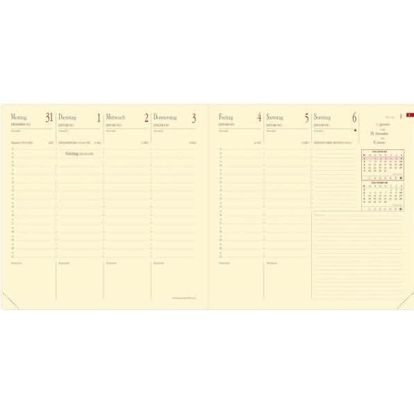 Thumbnail - Quo Vadis, Agenda, Executif Prestige VZ Soho beige 2023 (16 x 16 cm, Deutsch)