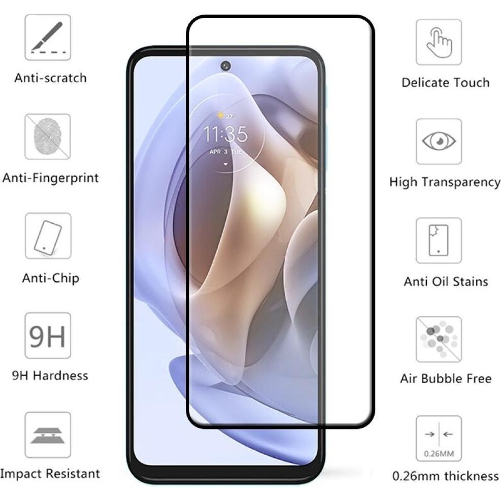 Thumbnail - Screenguard Motorola Moto G31 Full Screen Panzerglas Schutzfolie 2.5D 9H (1 Stück, Motorola Moto G31), Smartphone Schutz...