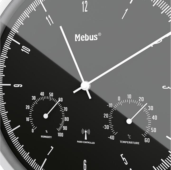 Actual product image Mebus Radio controlled wall clock (25 cm)