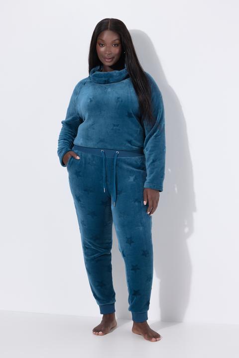 Produktbild Ulla Popken Homewear-Hose, Sternenstruktur, Elastikbund (54, 56)
