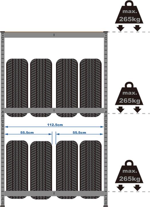Actual product image Monzana Tire rack