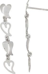 Immagine prodotto Passion Orecchini In Argento Rodato A Forma Di Cuore (Argento)