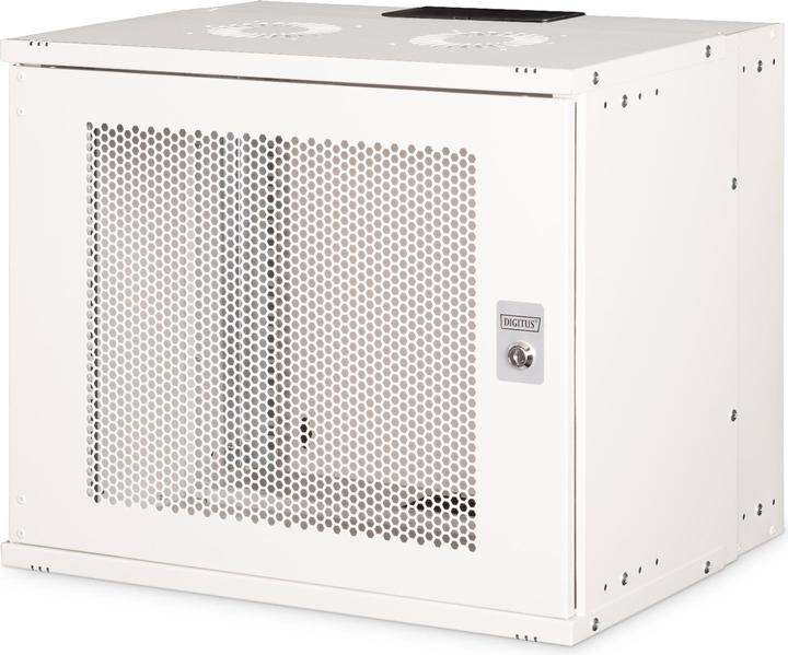 Produktbild Digitus 19" 9HE Wandgehäuse, SOHO PRO perforierte Tür, 460 x 540 x 400 mm, grau (10.86 HE, 19 Zoll Rack)