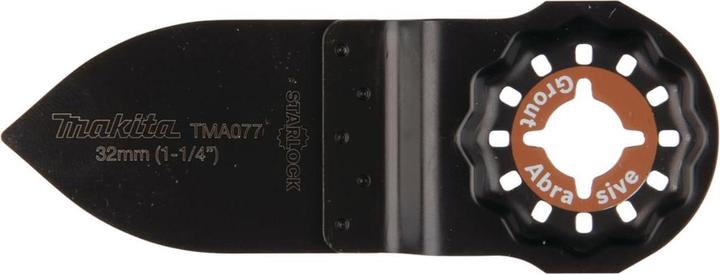 Image du produit Makita B-65109 MULTITOOL Lame conique HM pour lamage et grattage 32mm TMA077  GRIT #100, STARLOCK, brique