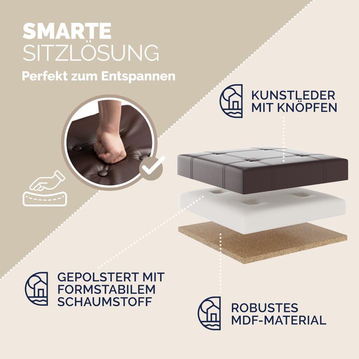 Produktbild Casaria Sitzhocker mit Stauraum