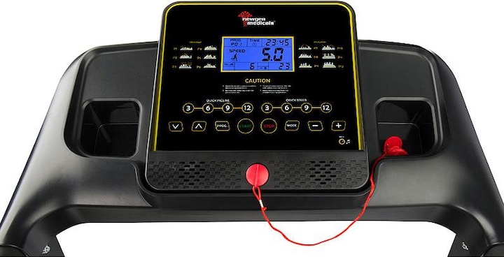 Actual product image Newgen medicals Professional treadmill with Bluetooth & App, XXL running surface, 16 km/h, 1.100 Watt