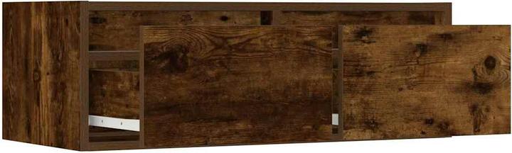 Actual product image VidaXL TV cabinet with LED lights smoked oak 75x35.5x25 cm HiFi cabinet