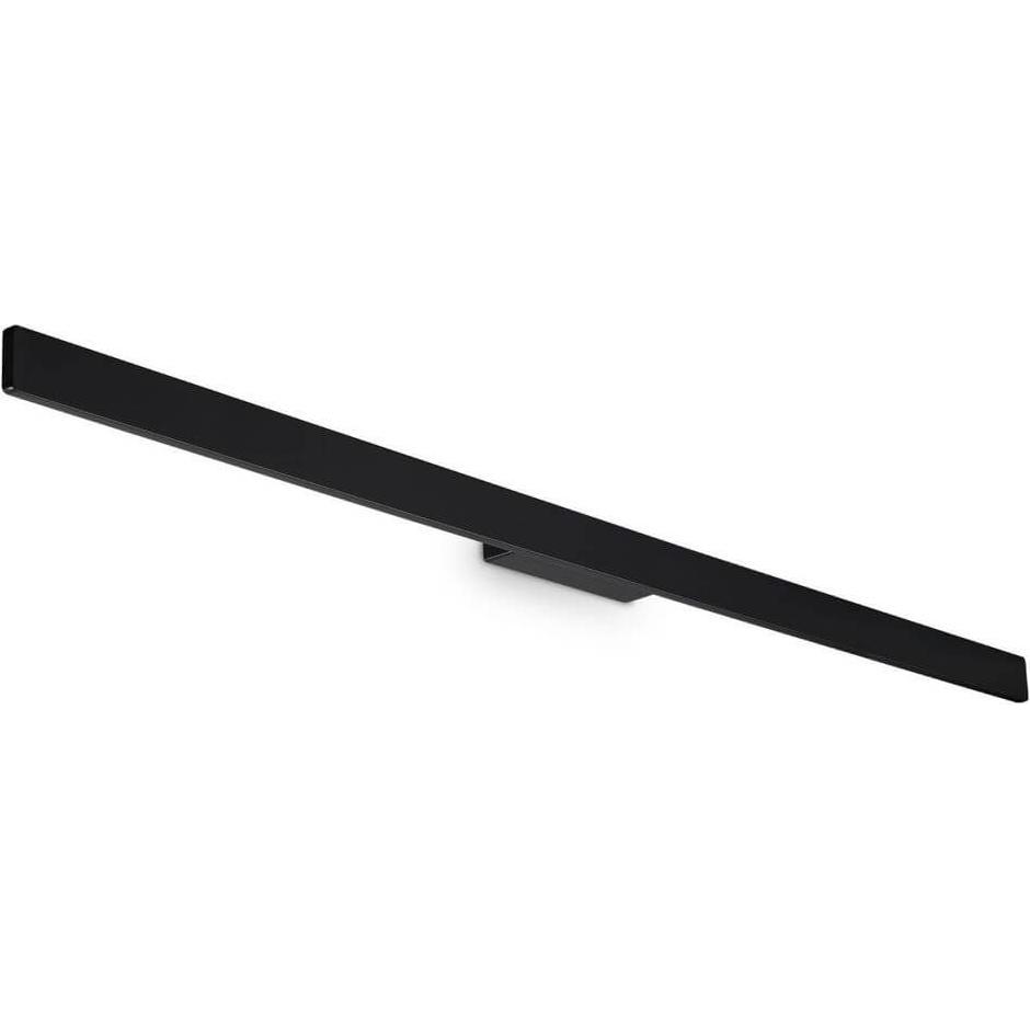 Ideal lux, Gartenbeleuchtung, LINEA LED Wandleuchte 23W Schwarz IP54 warmweiss 328607 (2600 lm, IP54)