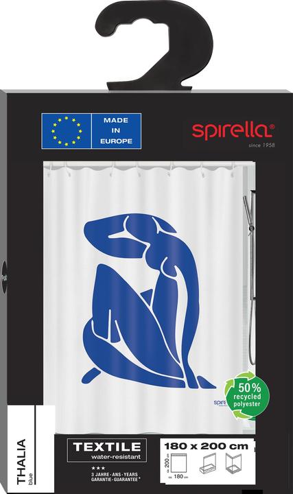 Actual product image spirella Textile shower curtain Thalia180x200 (180x200 cm)