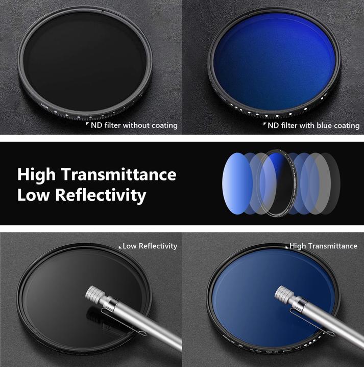 Actual product image Neewer 67MM MRC Adjustable ND Filter ND2 to ND400 (67 mm)