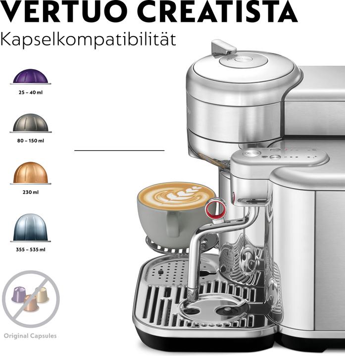 Immagine prodotto Sage Nespresso Vertuo Creatista (NESPRESSO Vertuo, Spina CH)