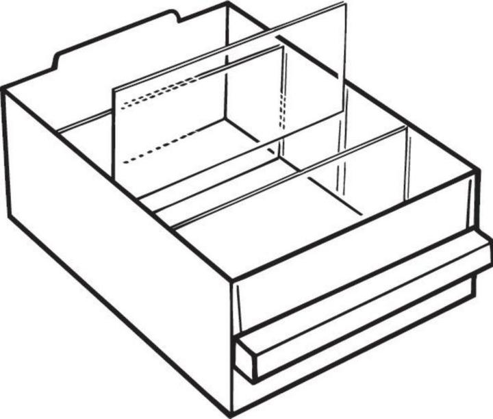 Produktbild Raaco 250-02 Trennwände für Schubladen-Magazin (B x H x T) 154 x 80 x 3.2 mm