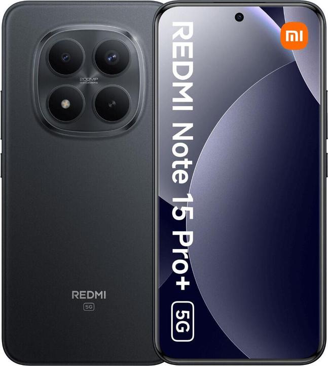 Productafbeelding Xiaomi Redmi Note 15 Pro + (256 GB, Black, Zwart, 6.83", Dubbele SIM, 5G)