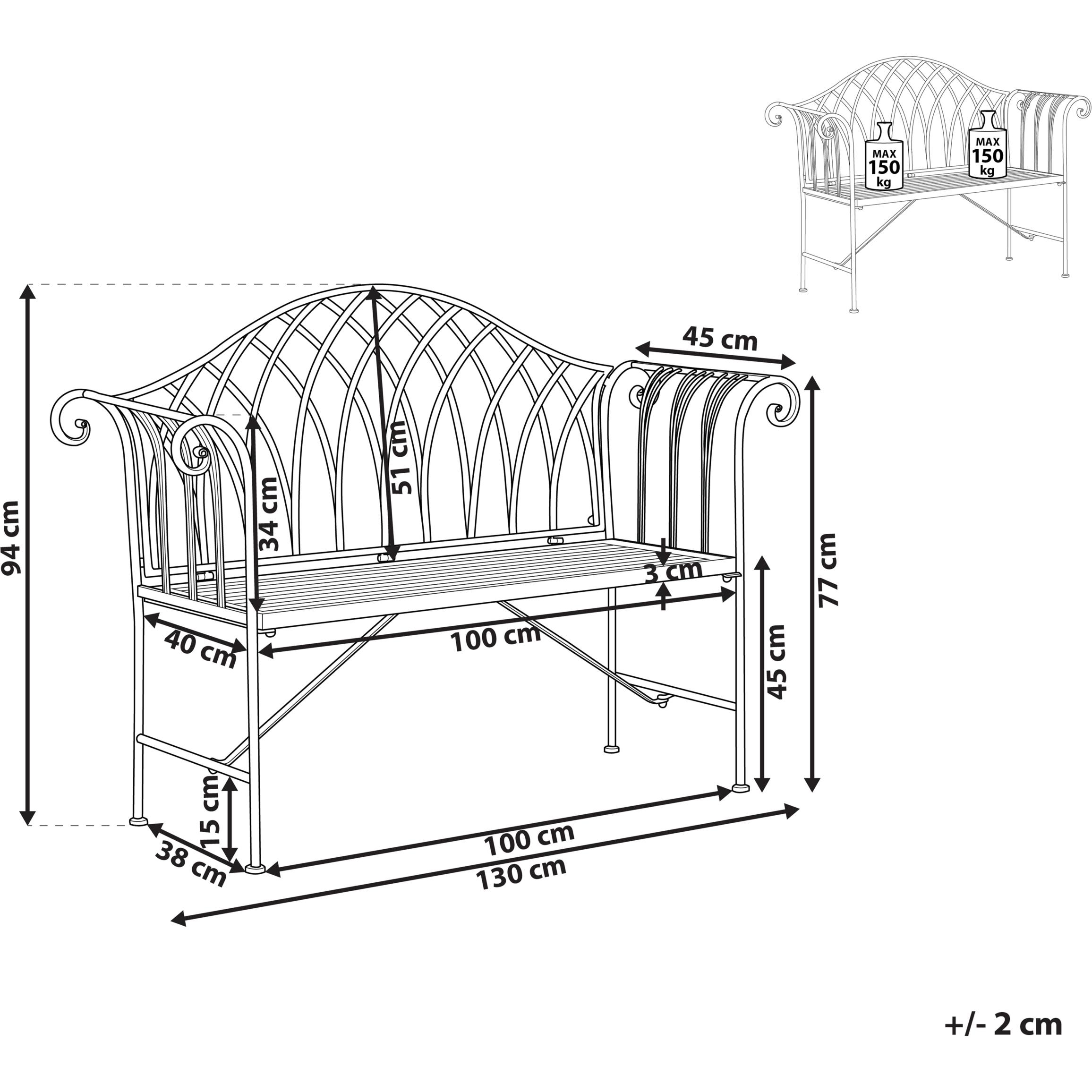 Thumbnail - Beliani, Gartenbank, Milazzo