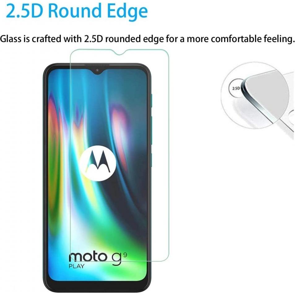 Thumbnail - Screenguard Motorola Moto G9 Play Panzerglas Schutzfolie Case Friendly Design (1 Stück, Motorola Moto G9 Play), Smartpho...
