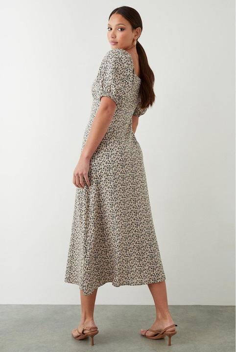 Produktbild Dorothy Perkins Womens/Ladies Ditsy Print Ruched Midi Dress (44)