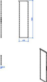 Produktbild Peka Metall Hochschrank-Auszugsystem Standard