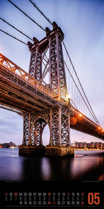 Image du produit Inside New York Kalender 2026 (33 x 66 cm, Couverture rigide, Anglais, Français, Allemand)