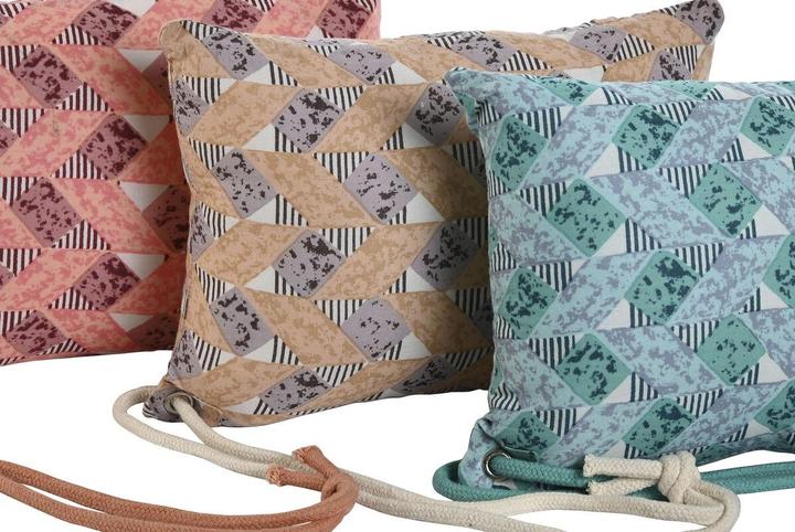 Immagine prodotto Esprit Cuscino casa marrone turchese corallo 30 x 10 x 20 cm (3 pezzi) (30 x 10 x 20 cm)