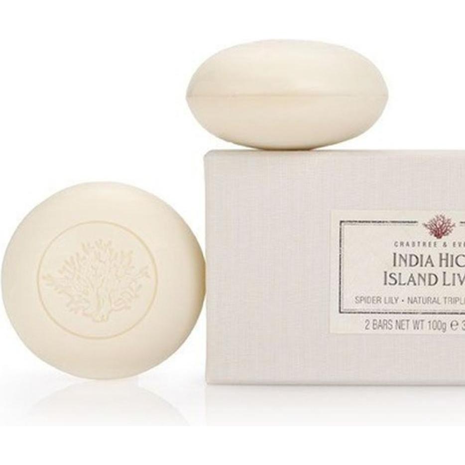 Nuxe, Sapone mani, Crabtree & Evelyn Duo Set India Hicks Island Living Saponetta Idratante - 2 pezzi, 100 grammi (Sapone liquido)
