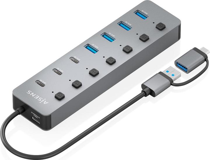 Produktbild Aisens ASUC-8P043-GR (USB-C, 8 Ports)