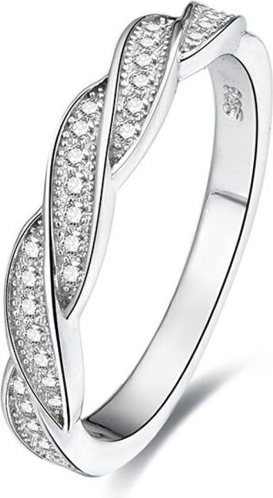 Produktbild Beneto Silver ring with crystals AGG184 - Circuit: 60 mm (60, 925 Silber)