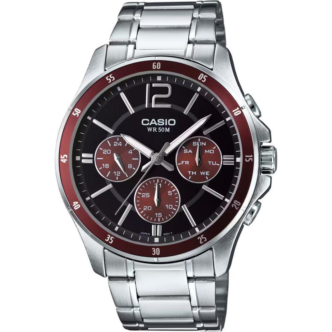 Casio, Armbanduhr, Collection, Silber, (43 mm)