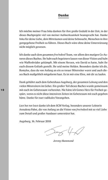 Nährwerte und Zutaten Frei. Mann. Sein. (Free!ndeed - Der Kurs) (Deutsch, Jeremy Hammond, 2023)