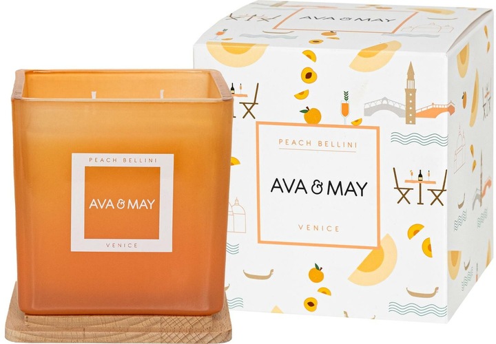Ava & May Duftkerze Peach Bellini 450 gr, Eigenschaften: Keine