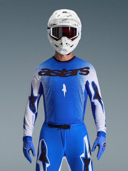 Actual product image Alpinestars Jersey Supertech Scenz Blue (S)