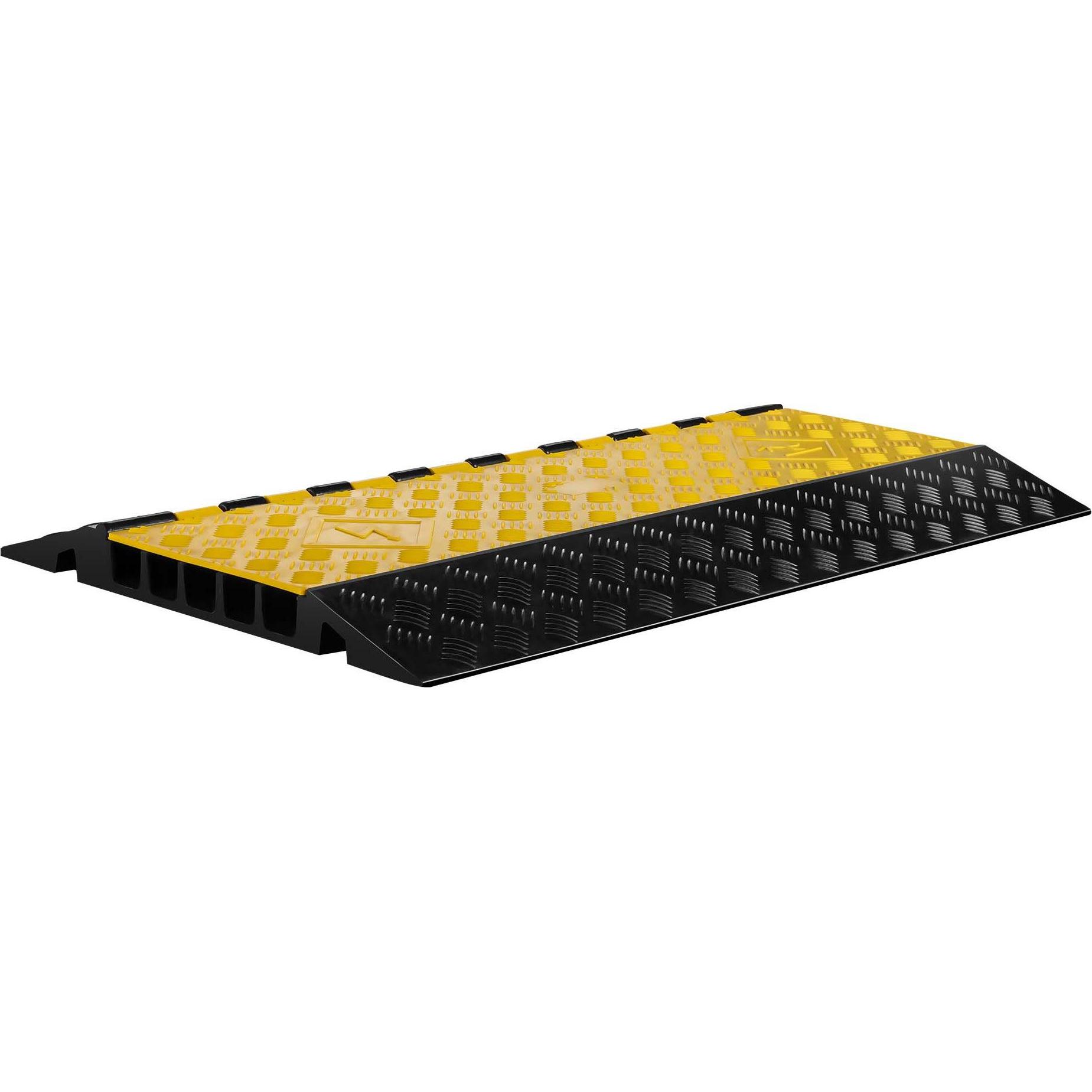 Wiltec, Kabelschutz + Kabelführung, Kanal Kabelbrücke 50t 40km/h Überfahrschutz 95x54x5,5cm Kabelkanal Kabel (Kabelkanal...