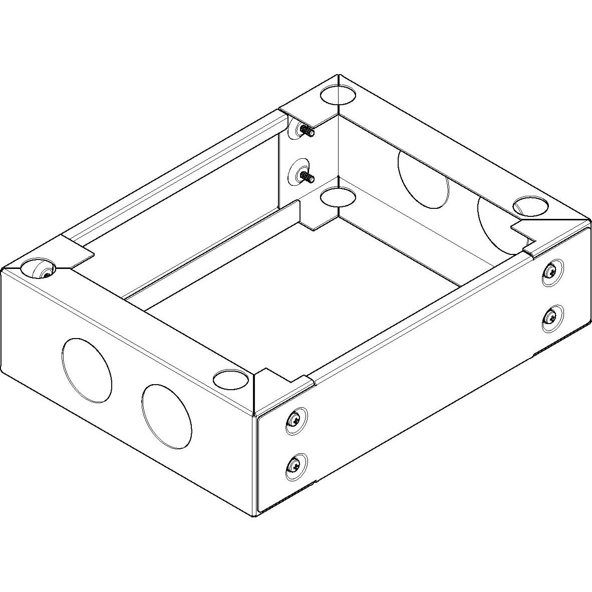 ABN, Verteilerschrank Zubehör, UF109 Standsockel RAL7022 B/H/T 340/90/280mm
