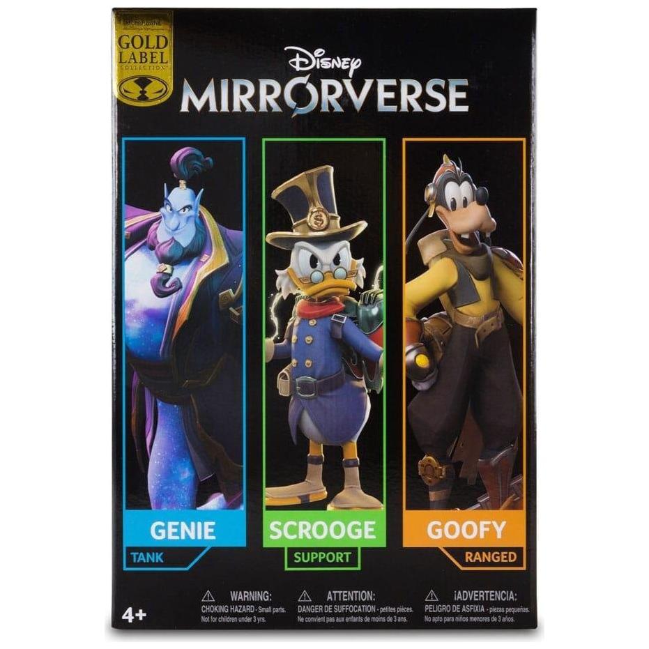 McFarlane Disney Mirrorverse Actionfigur Combopack Genie, Scrooge McDuck & Goofy (Gold Label) 13 - 18 cm
