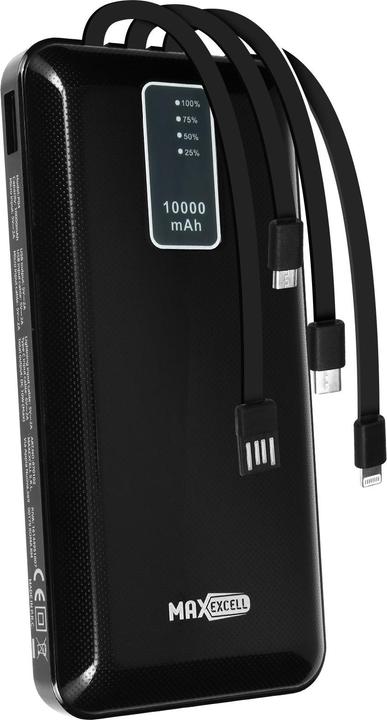 Immagine prodotto Max Excell 10.000mAh + 4x cavo powerbank (10000 mAh)