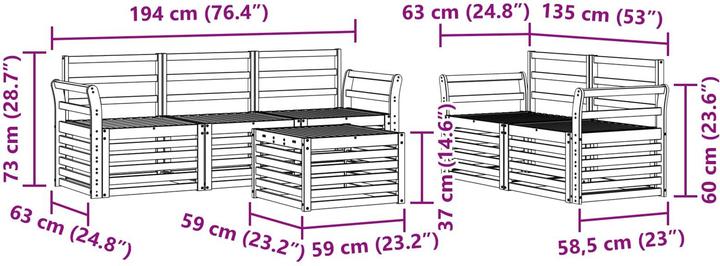 Produktbild vidaXL Outdoor-Sofa