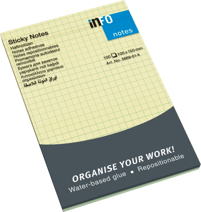 Image du produit STICKY NOTES - Notes autocollantes (100 x 150 mm)