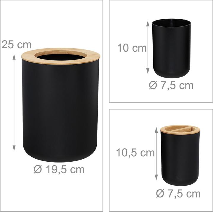 Actual product image Relaxdays . Bathroom set