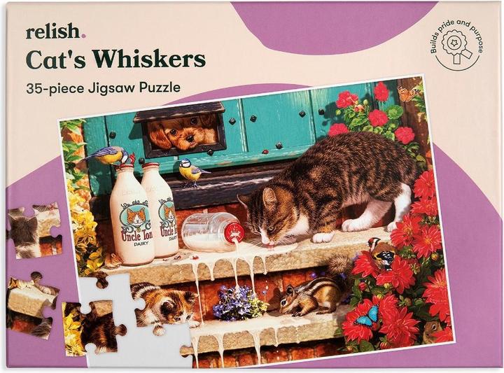 Relish Puzzle 35 pièces 'Cat's Whiskers'