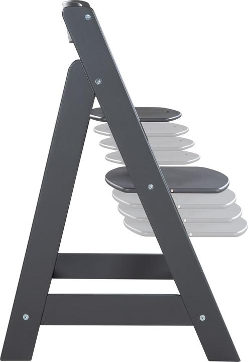 Produktbild Roba Treppenhochstuhl Set 2in1 Born Up Anthrazit (Hochstuhl)