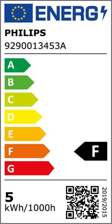 Energie-Label Philips Lampe (E14, 4.30 W, 470 lm, 1 x, F)