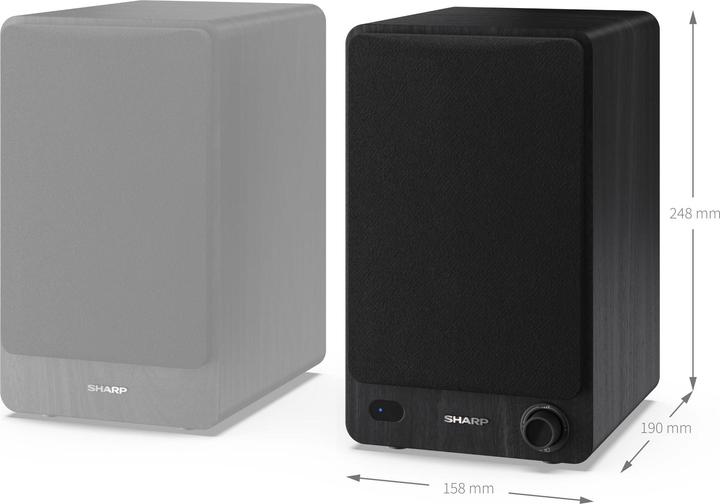 Image du produit Sharp CP-SS30 (1 paire, 60 W)