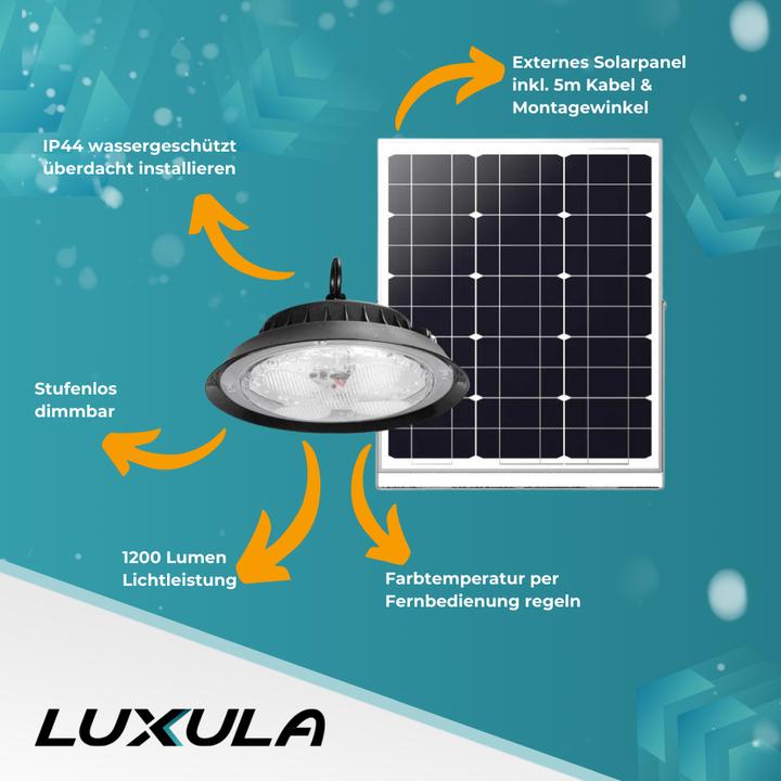 Produktbild Luxula Solar LED-Hängeleuchten-CCT (1200 lm, IP44)