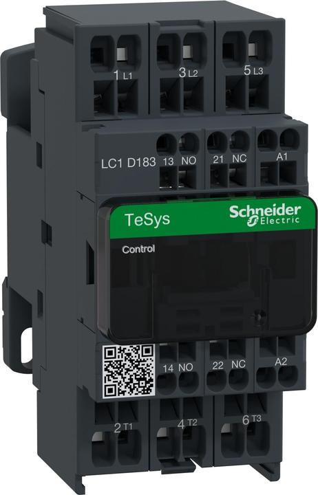 Produktbild Schneider Electric Leistungsschütz, 3p+1S+1Ö, LC1D183FE7