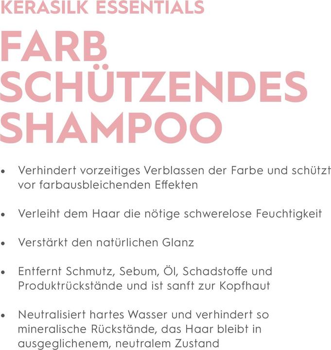Image du produit Kerasilk Essential - Shampooing protecteur de couleurs (250 ml, Shampoing liquide)