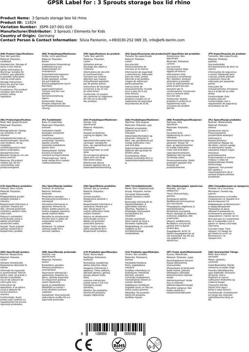 Immagine prodotto 3 Sprouts Rinoceronte